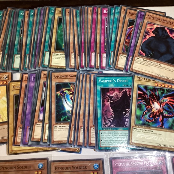 Konami Yugioh card lot of 101 Yu-Gi-Oh cards Foil and Regular - Picture 13 of 14